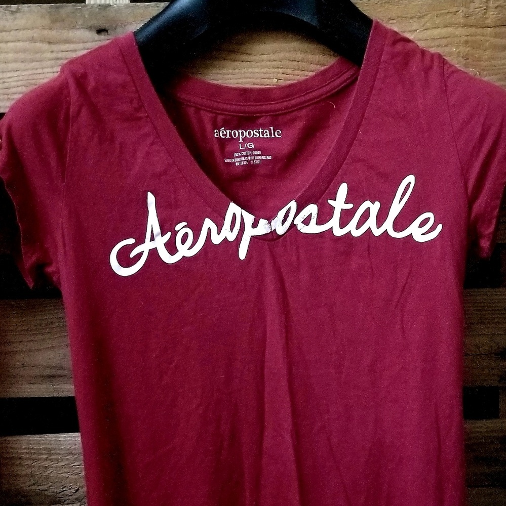 2 Aeropostale v-neck tees - Picture 2 of 5